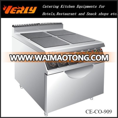 Stainless steel commercial cooking equipements/ Electric range with Square 4 burner and oven CE-CO-909